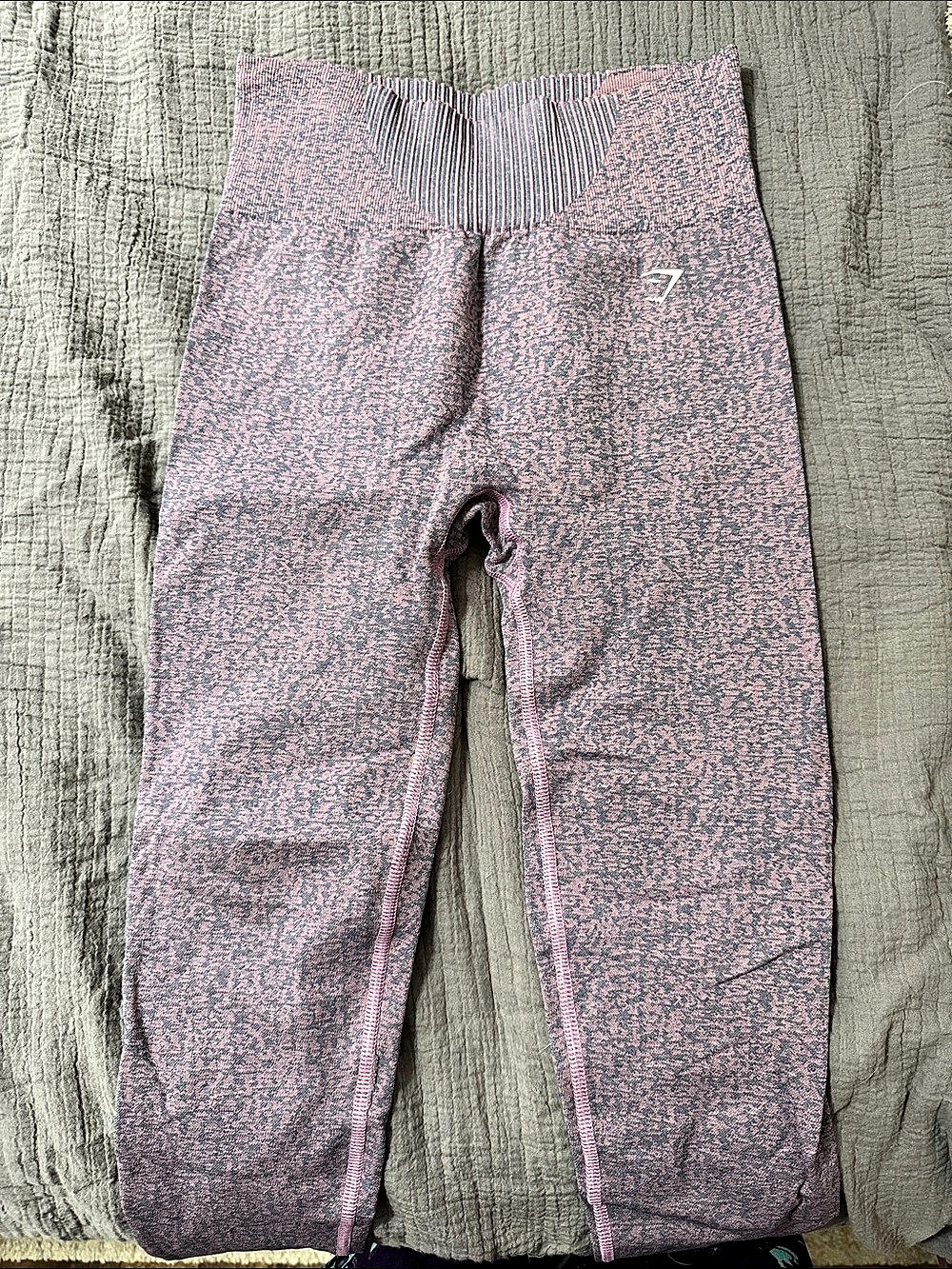 Gymshark Marl Seamless Leggings Pink & blue Size Small